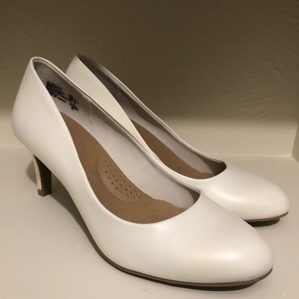 Classy white heels